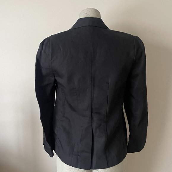 Frame | Black Single Button Pleat Blazer - Size 4 NWT - Picture 7 of 15